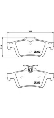 Тормозные колодки BREMBO P 24 148