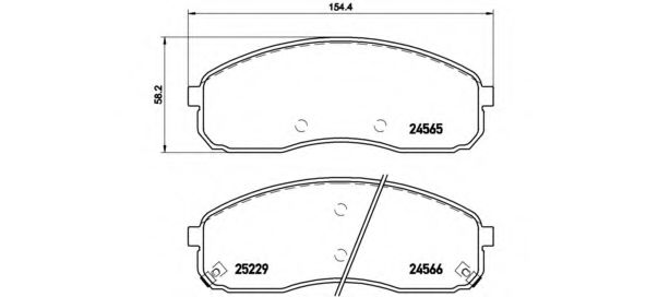 Тормозные колодки BREMBO P 30 058