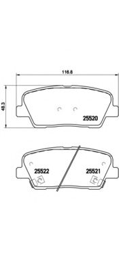 Тормозные колодки BREMBO P 30 063