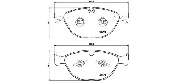 Тормозные колодки BREMBO P 36 025