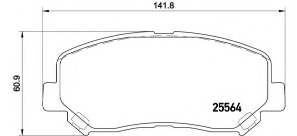Тормозные колодки BREMBO P 49 045