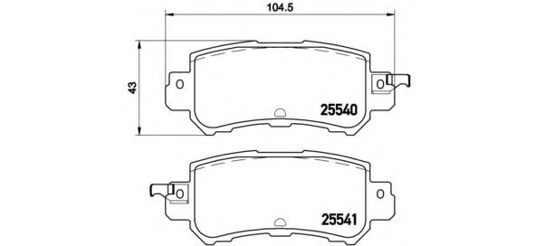 Тормозные колодки BREMBO P 49 047