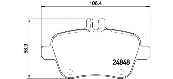 Тормозные колодки BREMBO P 50 091