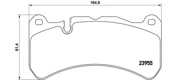 Тормозные колодки BREMBO P 50 092
