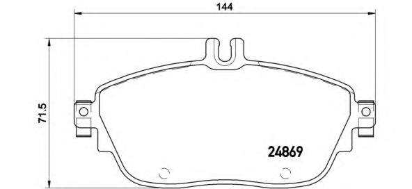 Гальмівні колодки BREMBO P 50 093