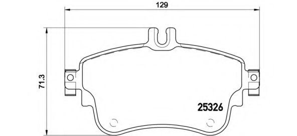 Тормозные колодки BREMBO P 50 094