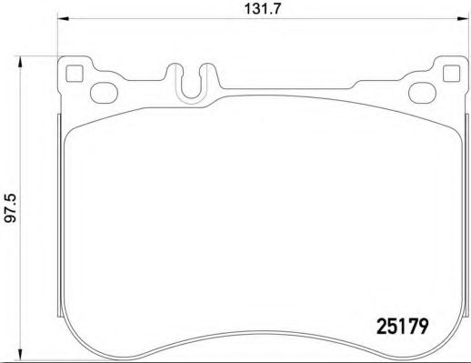 Гальмівні колодки BREMBO P 50 095