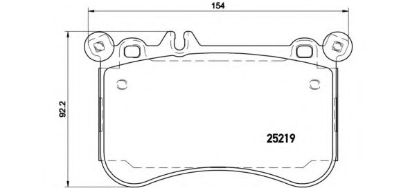 Тормозные колодки BREMBO P 50 097