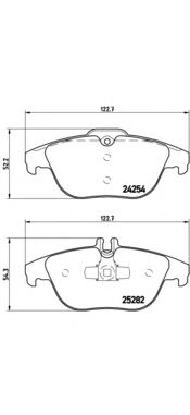 Тормозные колодки BREMBO P 50 104
