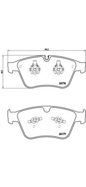 Тормозные колодки BREMBO P 50 105