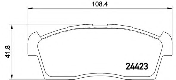 Тормозные колодки BREMBO P 54 049