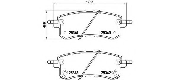 Тормозные колодки BREMBO P 56 082