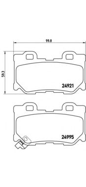 Тормозные колодки BREMBO P 56 085