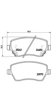 Тормозные колодки BREMBO P 56 086