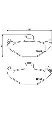 Тормозные колодки BREMBO P 68 021