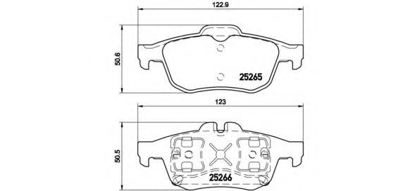 Гальмівні колодки BREMBO P 68 057