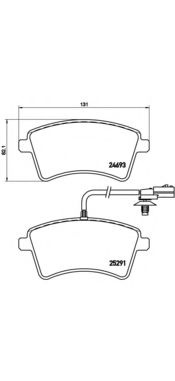 Тормозные колодки BREMBO P 68 058