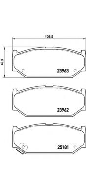 Тормозные колодки BREMBO P 79 023