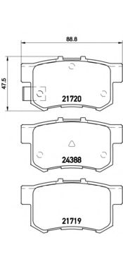 Тормозные колодки BREMBO P 79 027