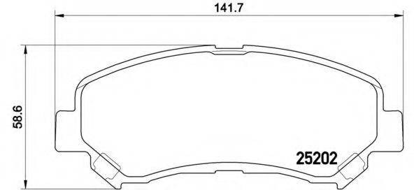 Тормозные колодки BREMBO P 79 028