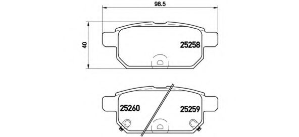 Тормозные колодки BREMBO P 79 029