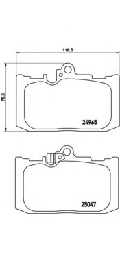 Тормозные колодки BREMBO P 83 131