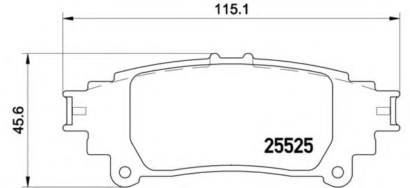 Тормозные колодки BREMBO P 83 132