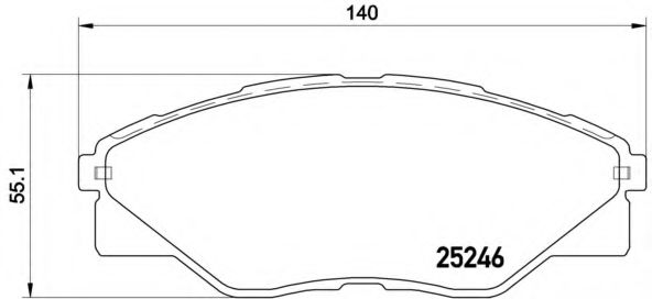 Гальмівні колодки BREMBO P 83 137