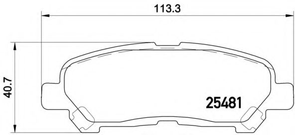 Тормозные колодки BREMBO P 83 138