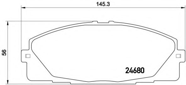 Тормозные колодки BREMBO P 83 139