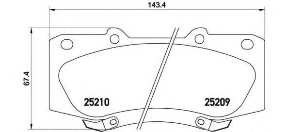 Тормозные колодки BREMBO P 83 140
