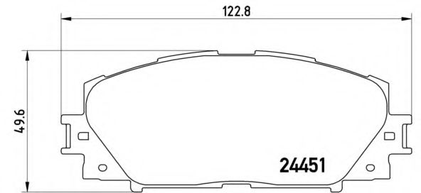 Тормозные колодки BREMBO P 83 141