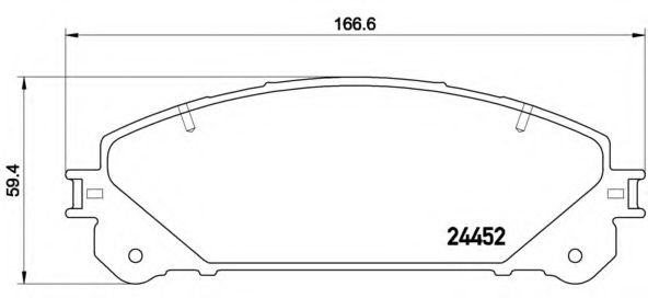 Тормозные колодки BREMBO P 83 145