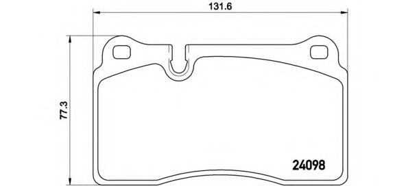 Тормозные колодки BREMBO P 85 116