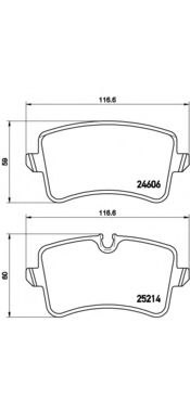 Гальмівні колодки BREMBO P 85 118