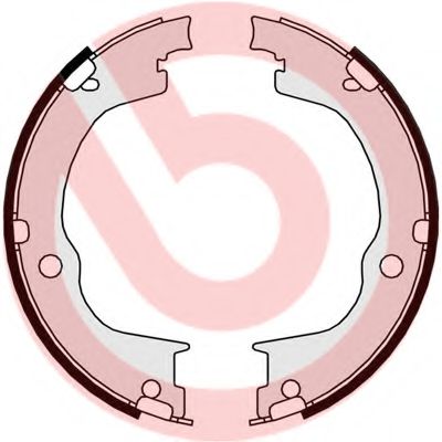 Тормозные колодки ручника BREMBO S 10 515