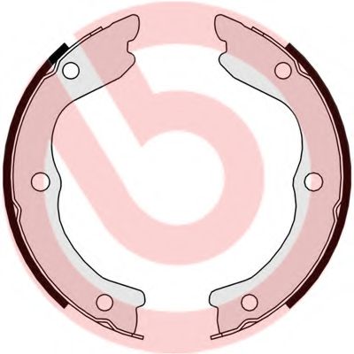 Тормозные колодки ручника BREMBO S 56 543