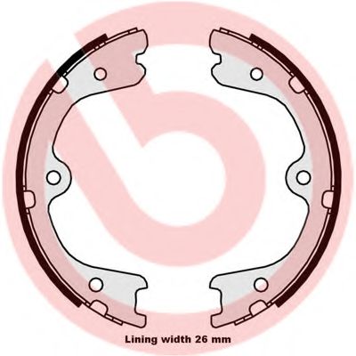 Тормозные колодки ручника BREMBO S 56 546