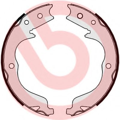Тормозные колодки ручника BREMBO S 61 542