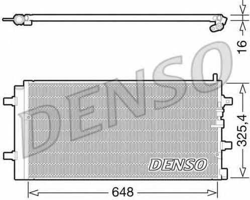Радіатор кондиціонера DENSO DCN02002