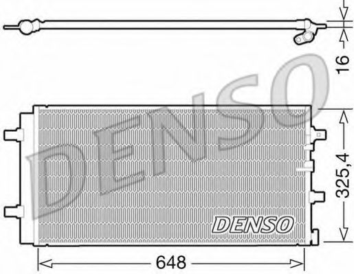 Радиатор кондиционера DENSO DCN02021