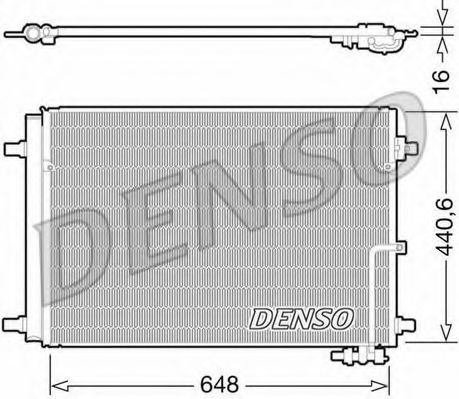 Радиатор кондиционера DENSO DCN02022