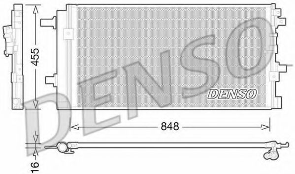 Радиатор кондиционера DENSO DCN02023