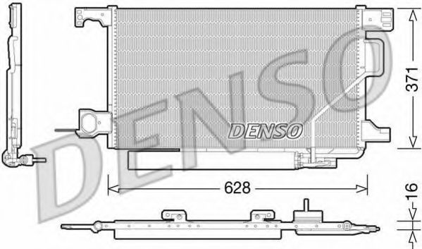 Радиатор кондиционера DENSO DCN17026