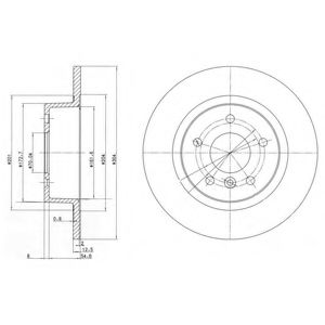 Тормозной диск DELPHI BG3227