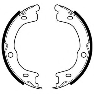 Тормозные колодки ручника DELPHI LS2048