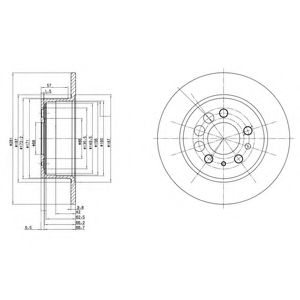 Гальмівний диск DELPHI BG2103
