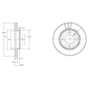 Гальмівний диск DELPHI BG2109