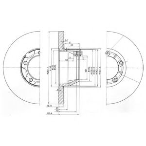 Гальмівний диск DELPHI BG2163