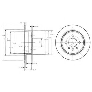 Гальмівний диск DELPHI BG2202